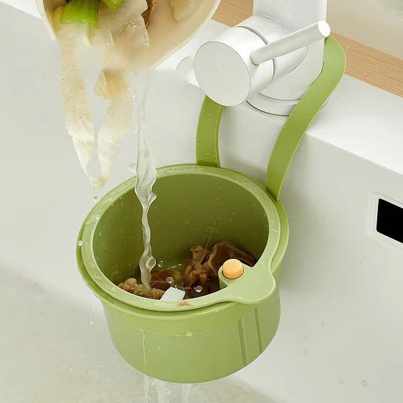 Hangend Afdruipmandje Kunststof 20x14x13 cm Keuken Kraan Zeef Afvoer Voedselresten Filter Gootsteen Organizer BPA-vrij | Sansoti