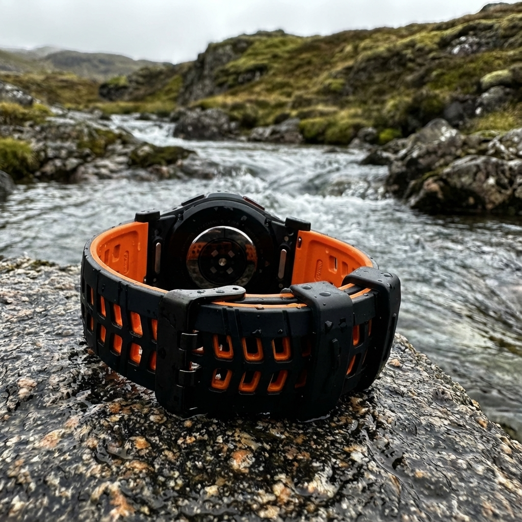 Bracelet de sport en silicone pour montre connectée de 47 mm, noir, orange, gris, rouge, bleu, blanc, vert, réglable et confortable | Sansoti