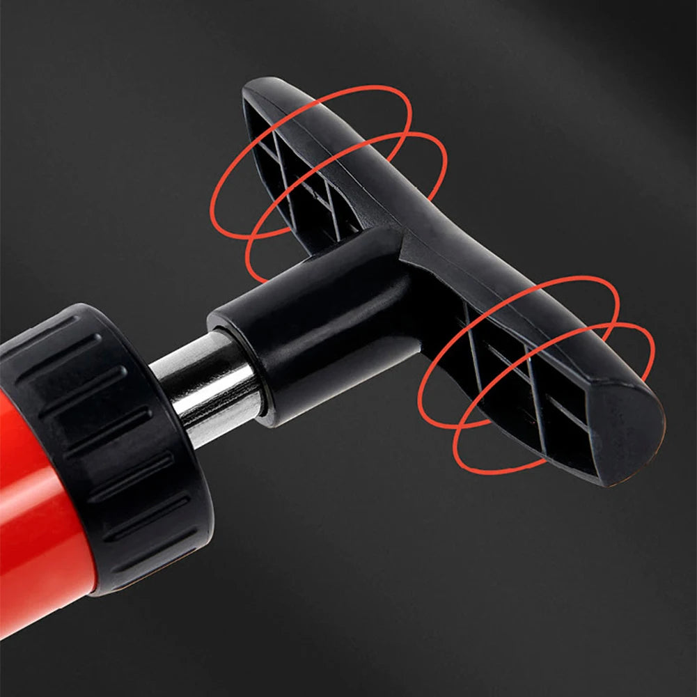 Afvoerstokker Hogedruk ABS Rubber 64cm 80PSI 5,5bar Toilet Wastafel Douche Badkuip Keuken Zonder Chemie Herbruikbaar Rood Zwart | Sansoti