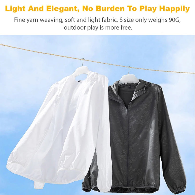 Ultraleichte, wasserdichte Windjacke für Damen und Herren, atmungsaktive Regenjacke, verstaubar, für Outdoor-Aktivitäten, Wandern, Radfahren und Sport | Sansoti