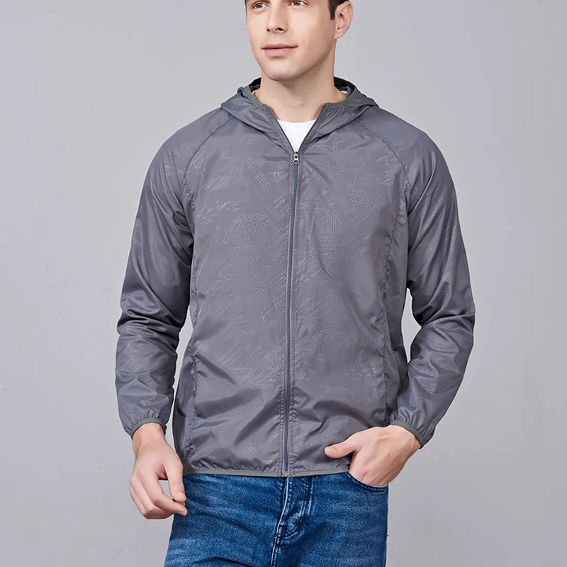 Ultraleichte, wasserdichte Windjacke für Damen und Herren, atmungsaktive Regenjacke, verstaubar, für Outdoor-Aktivitäten, Wandern, Radfahren und Sport | Sansoti
