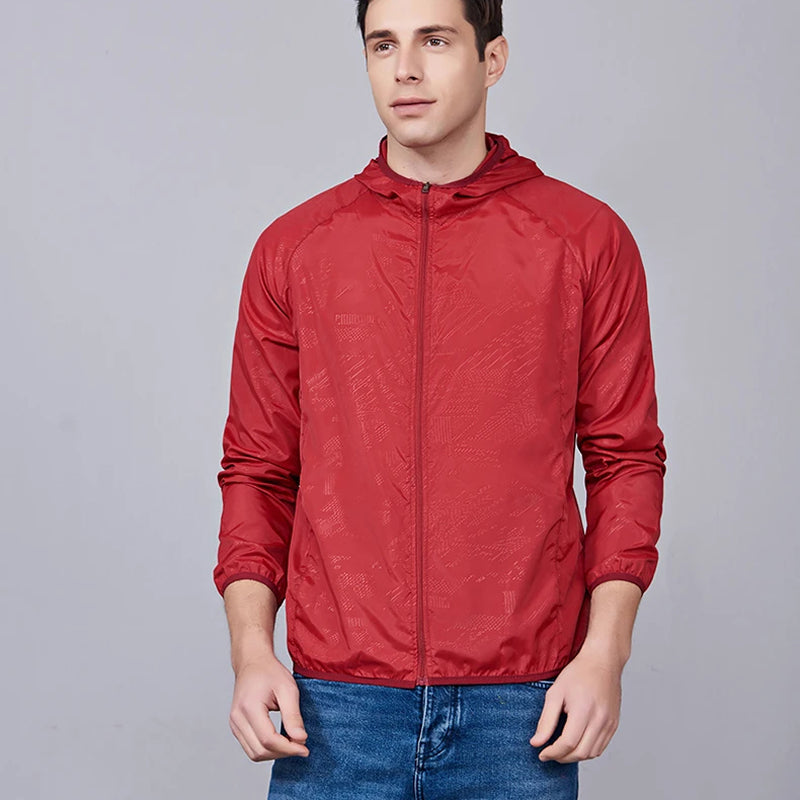 Ultraleichte, wasserdichte Windjacke für Damen und Herren, atmungsaktive Regenjacke, verstaubar, für Outdoor-Aktivitäten, Wandern, Radfahren und Sport | Sansoti