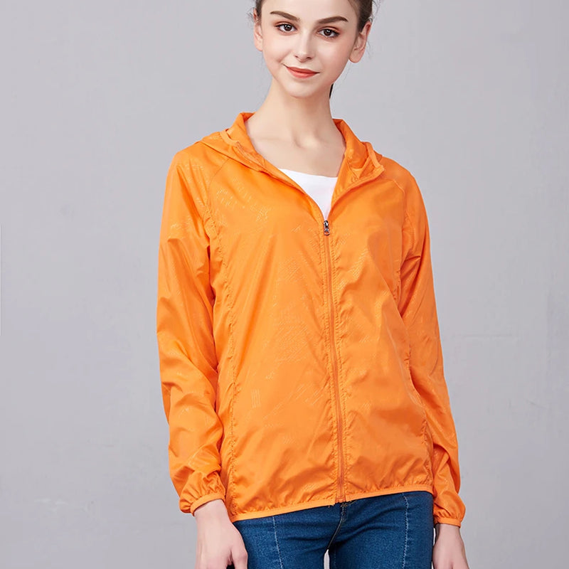 Ultraleichte, wasserdichte Windjacke für Damen und Herren, atmungsaktive Regenjacke, verstaubar, für Outdoor-Aktivitäten, Wandern, Radfahren und Sport | Sansoti