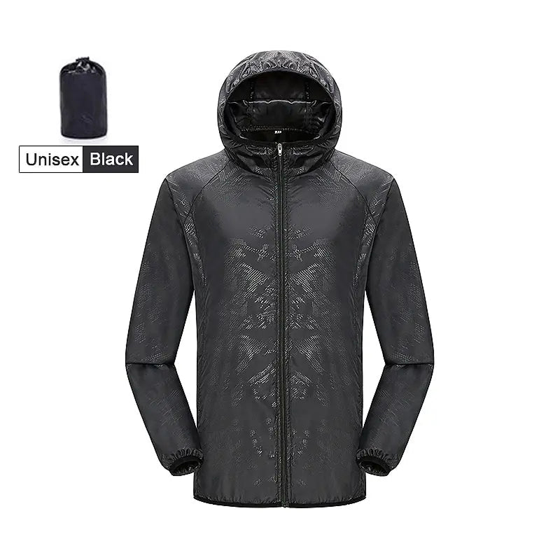 Ultraleichte, wasserdichte Windjacke für Damen und Herren, atmungsaktive Regenjacke, verstaubar, für Outdoor-Aktivitäten, Wandern, Radfahren und Sport | Sansoti