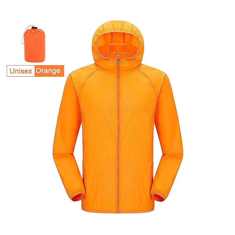 Ultraleichte, wasserdichte Windjacke für Damen und Herren, atmungsaktive Regenjacke, verstaubar, für Outdoor-Aktivitäten, Wandern, Radfahren und Sport | Sansoti