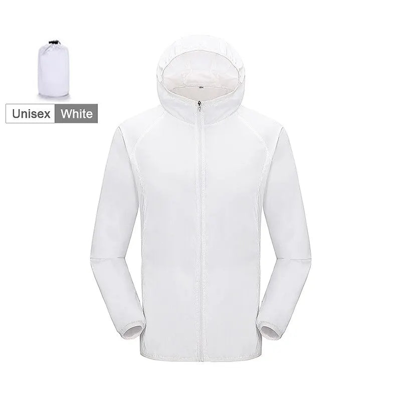 Ultraleichte, wasserdichte Windjacke für Damen und Herren, atmungsaktive Regenjacke, verstaubar, für Outdoor-Aktivitäten, Wandern, Radfahren und Sport | Sansoti
