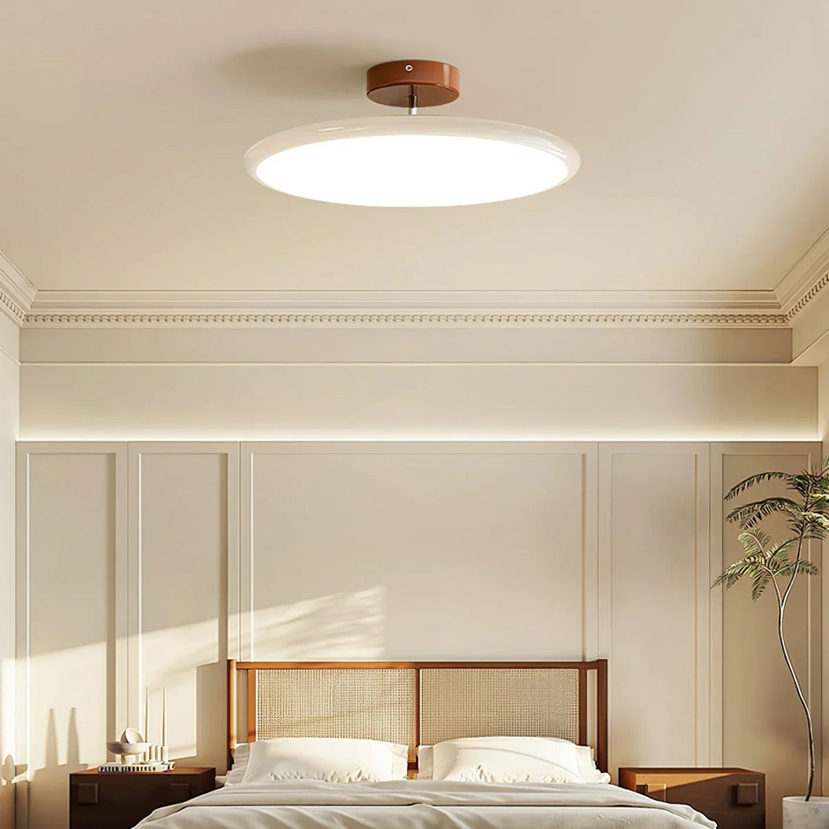 Plafonnier LED réglable en métal avec tête orientable pour cuisine entrée espace de travail design moderne épuré | Sansoti