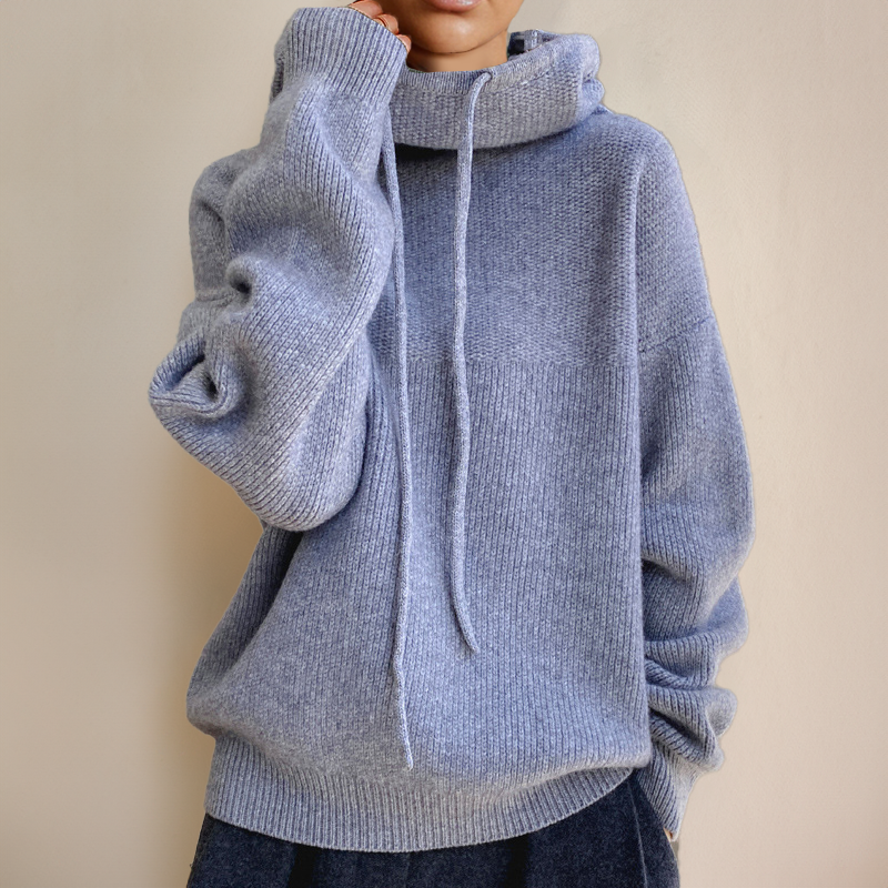 Damski sweter merino z golfem, premium, miękka wełna, zimowy, ciepły, stylowy, wygodny i elegancki | Sansoti