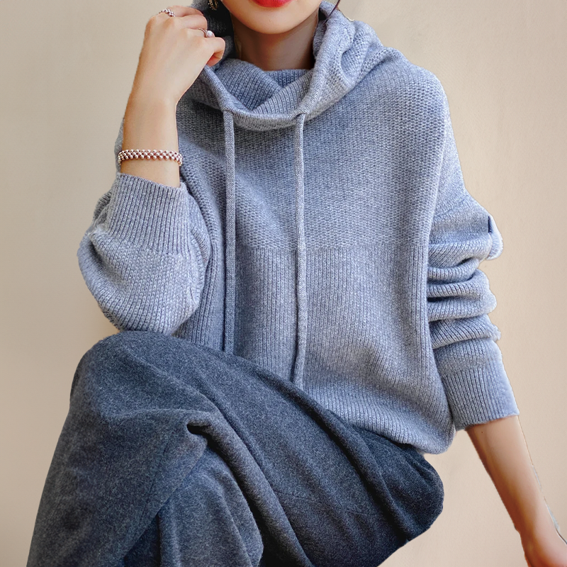 Damski sweter merino z golfem, premium, miękka wełna, zimowy, ciepły, stylowy, wygodny i elegancki | Sansoti