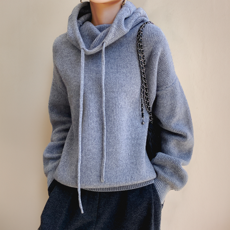 Damski sweter merino z golfem, premium, miękka wełna, zimowy, ciepły, stylowy, wygodny i elegancki | Sansoti