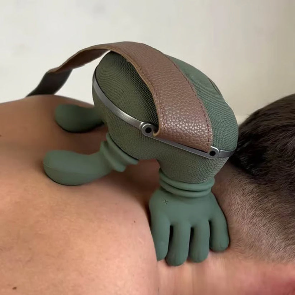 Nekmassager met Warmtefunctie Draadloos Vibratie Therapie Spierspanning Verlichting Ontspanning Wellness | Sansoti