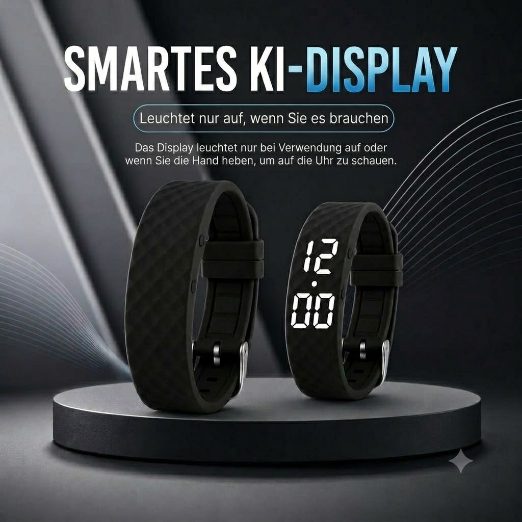 Vibrationswecker Stiller Alarm einstellbare Stärke im Taschenformat Perfekt für ein gemeinsames Schlafzimmer Schwarz Grau Blau | Sansoti