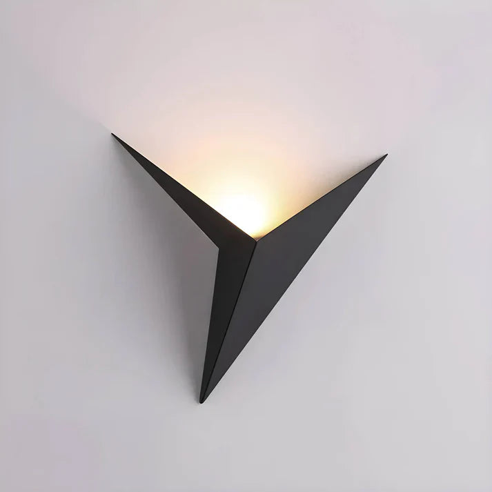 Applique murale Oiseau fer noir éclairage mural chambre salon design minimaliste style origami LED | Restfield