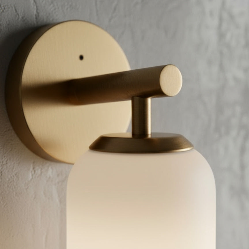 Glazen Wandlamp met Gouden of Zwarte Armatuur – Moderne Verlichtingstoevoeging | Sansoti