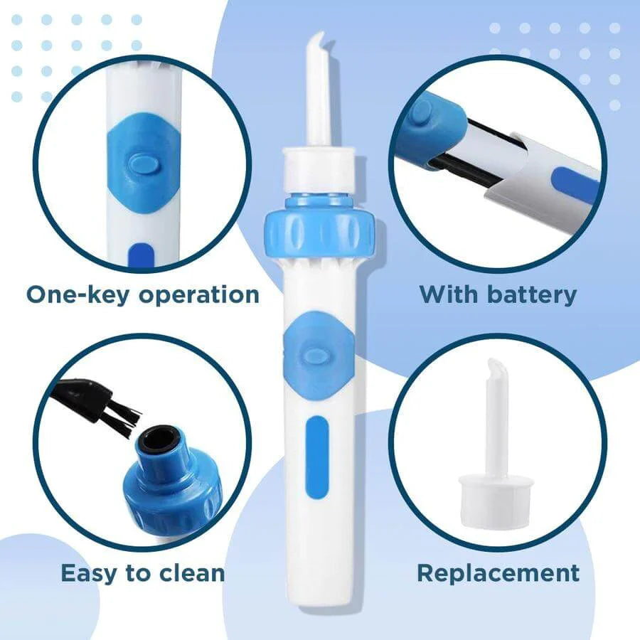 Electric Earwax Remover with Vacuum Suction and Rechargeable Vibration Motor for Adults and Children | Sansoti