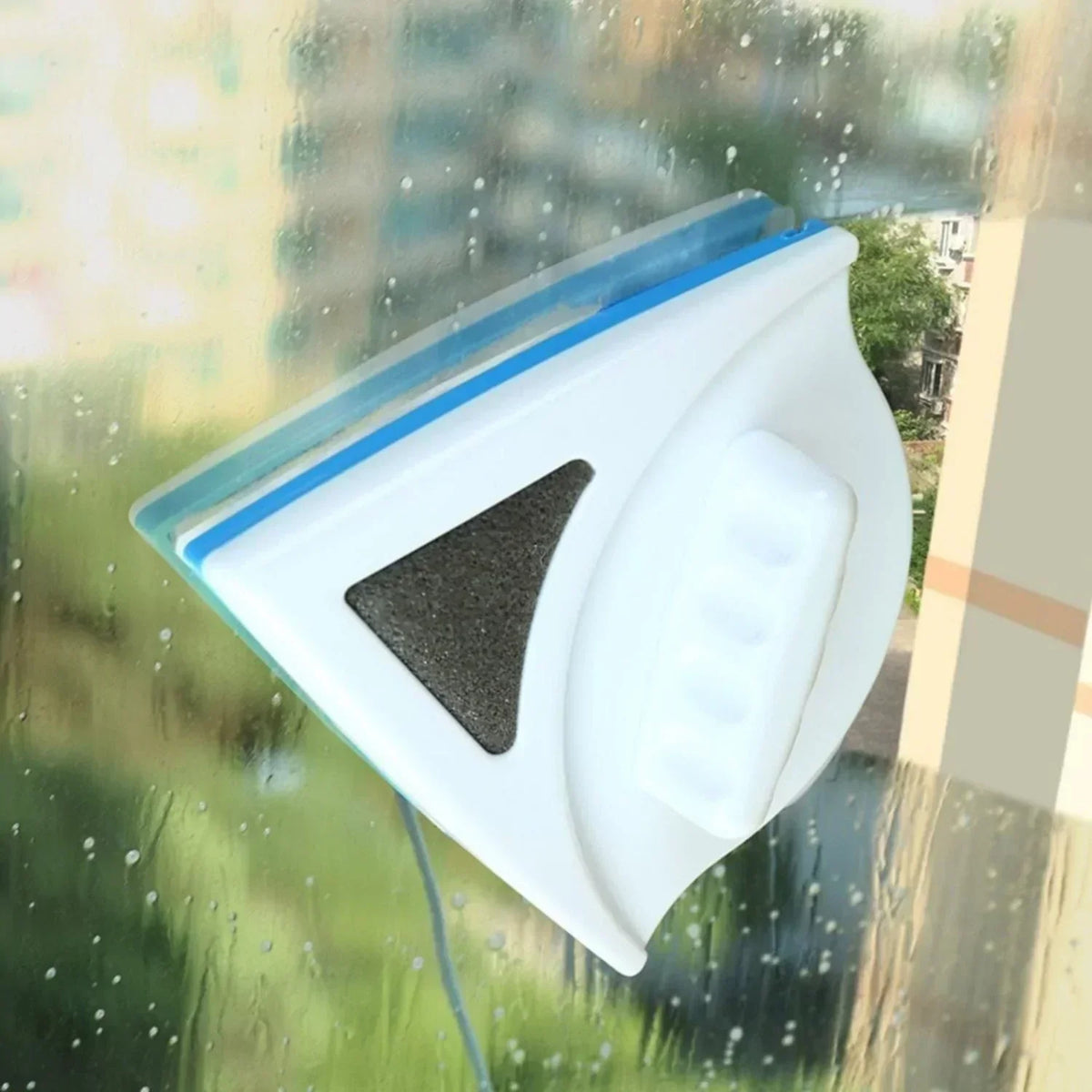 Magnetic Window Cleaner, Double-Sided, Clean Both Sides at Once, Safely Clean High Windows Without a Ladder, Home Use | Sansoti