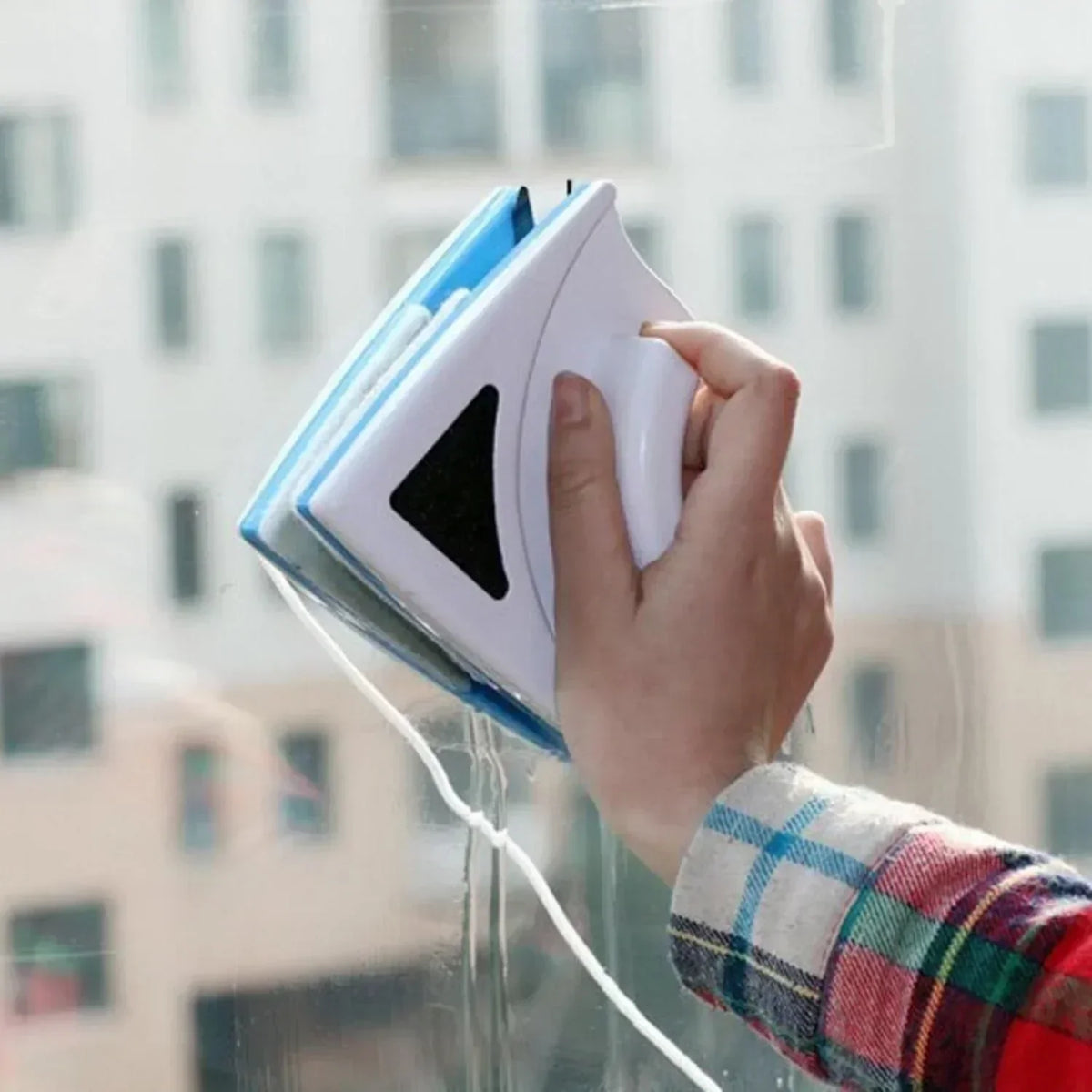 Magnetic Window Cleaner, Double-Sided, Clean Both Sides at Once, Safely Clean High Windows Without a Ladder, Home Use | Sansoti