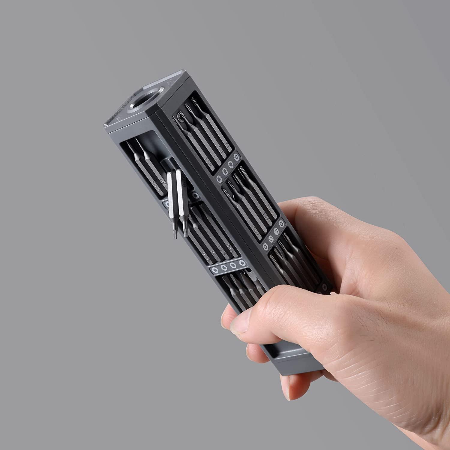 Set de tournevis de précision magnétique en chrome vanadium compact avec boîte de rangement | Restfield