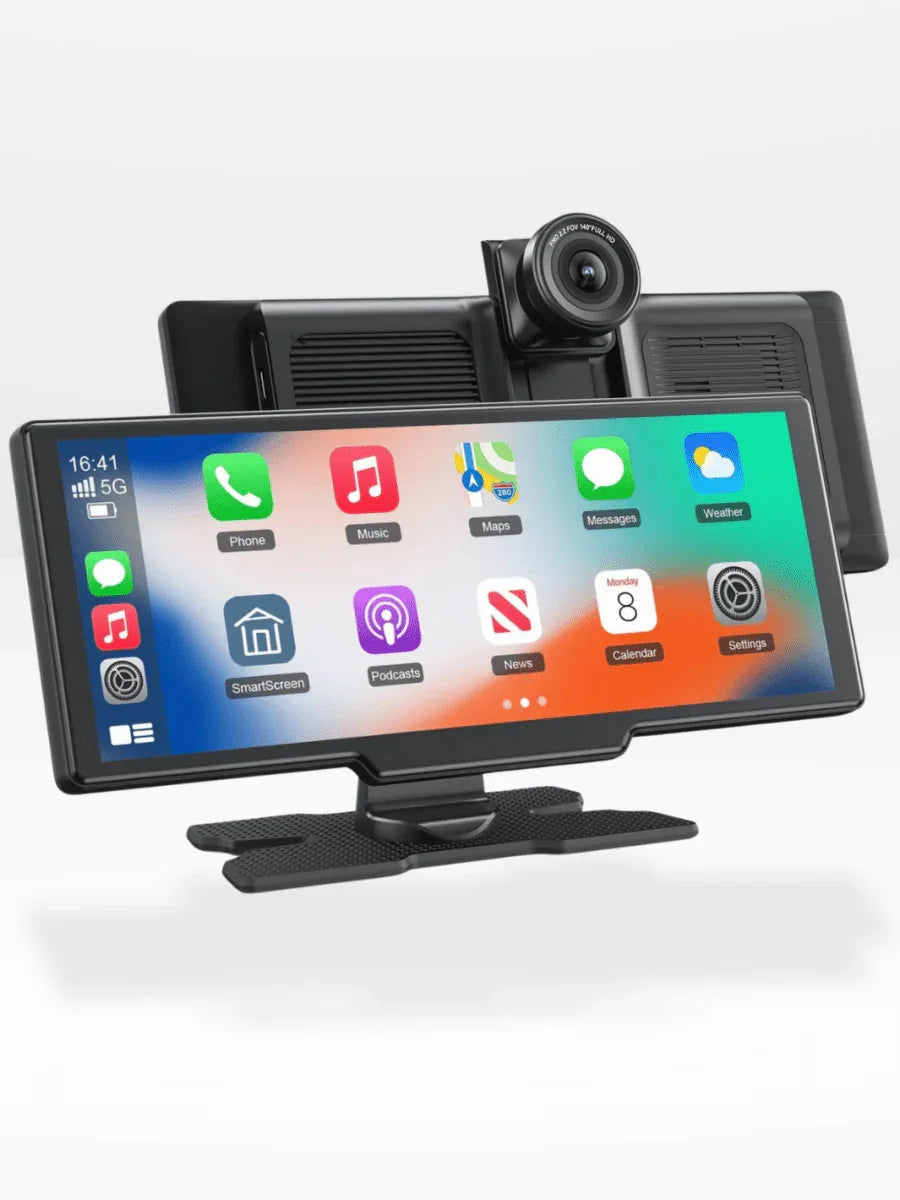 Carplay Scherm met Dashcam 10,26 Inch Touchscreen GPS Bluetooth WiFi Handsfree Spraakbediening Auto Multimedia | Sansoti