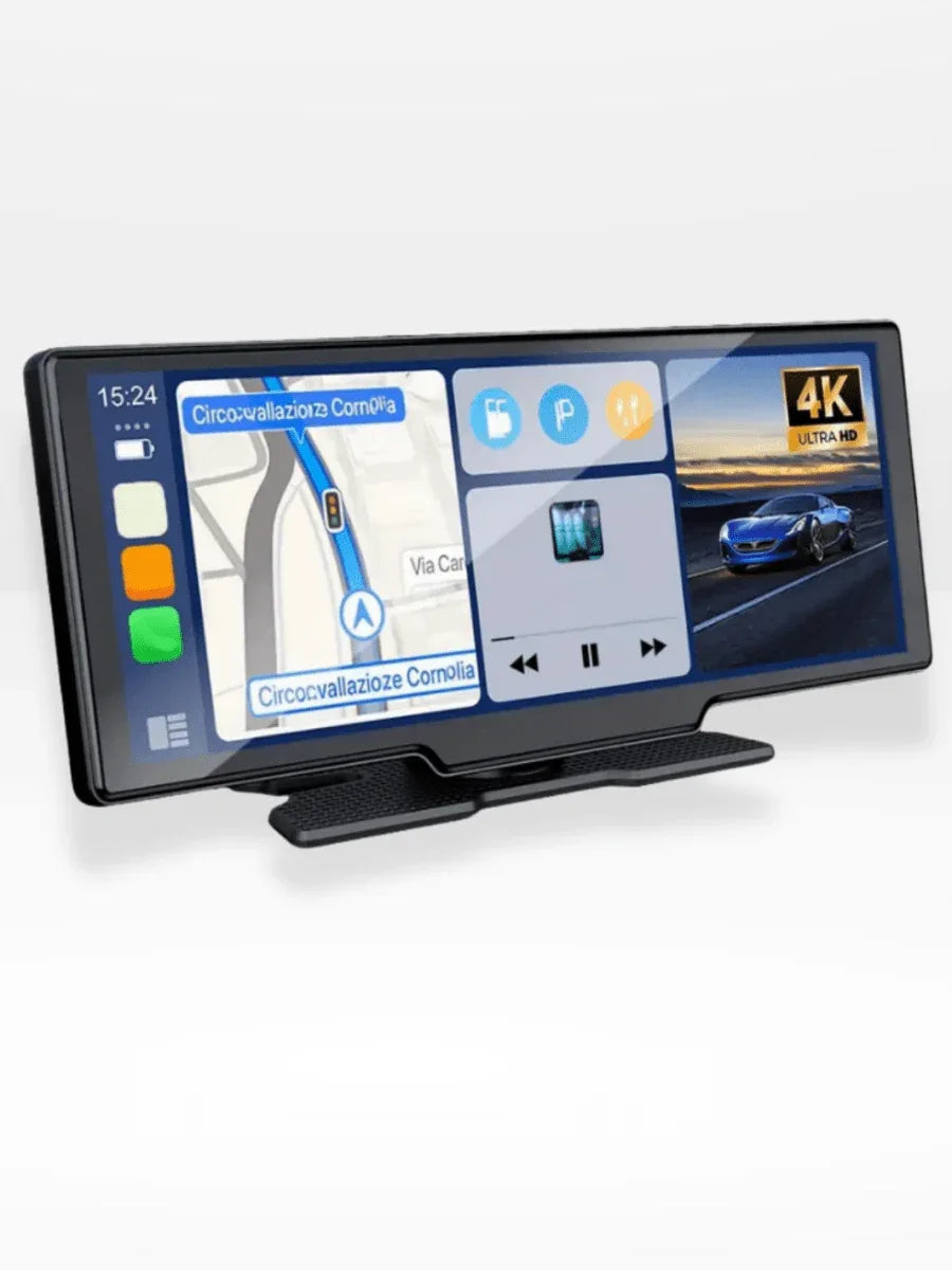 Carplay Scherm met Dashcam 10,26 Inch Touchscreen GPS Bluetooth WiFi Handsfree Spraakbediening Auto Multimedia | Sansoti