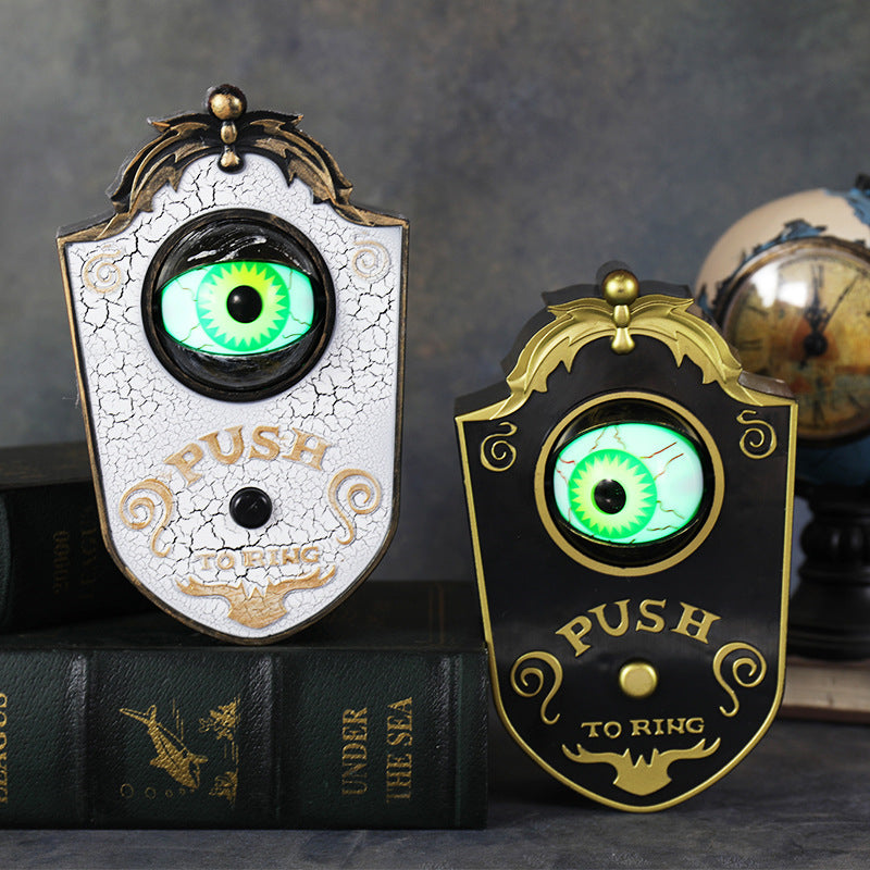 Interactieve Deurversiering met Bewegend Oog en Geluid voor Halloween Feestdecoratie en Griezelige Sfeer | Sansoti