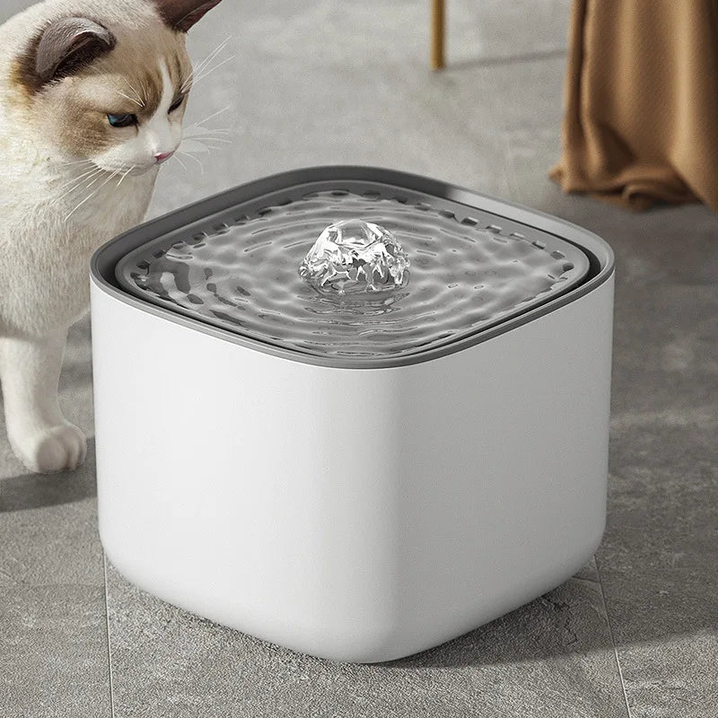 Haustier-Trinkbrunnen, 3 l, mit Filter, leise Pumpe, automatische Wasserzirkulation, Wassernapf für Hunde und Katzen | Sansoti