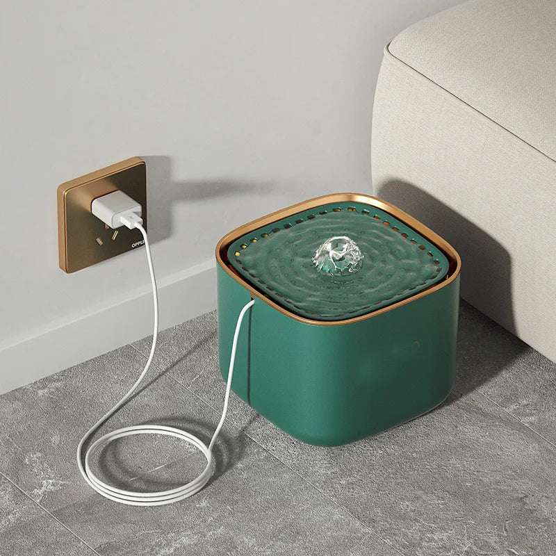 Haustier-Trinkbrunnen, 3 l, mit Filter, leise Pumpe, automatische Wasserzirkulation, Wassernapf für Hunde und Katzen | Sansoti