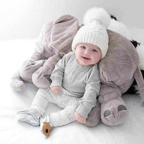 Zacht Pluche Olifant Babykussen 40cm of 60cm Knuffel voor Rust en Slaap | Sansoti