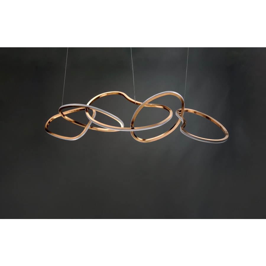 Abstracte LED Kroonluchter 140 cm Modern Design Eetkamer Verlichting | Sansoti