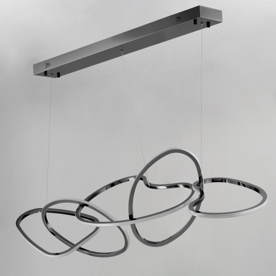 Abstracte LED Kroonluchter 140 cm Modern Design Eetkamer Verlichting | Sansoti