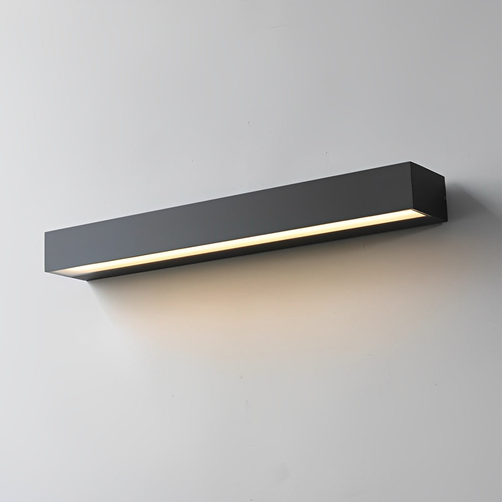 Moderne Außenwandleuchte mit linearem LED-Licht und IP65 wasserdichtem Aluminiumgehäuse für Fassade, Eingang und Garage | Restfield