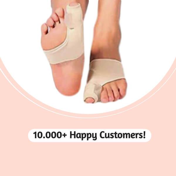 Manchon séparateur d’orteils pour hallux valgus – Correcteur d’orteils en silicone – Doublure en gel doux – Prévention des cors et des points de pression | Sansoti