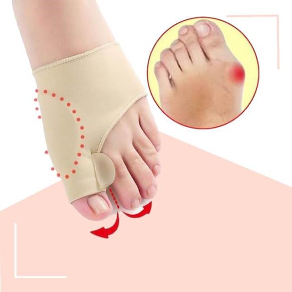 Manchon séparateur d’orteils pour hallux valgus – Correcteur d’orteils en silicone – Doublure en gel doux – Prévention des cors et des points de pression | Sansoti