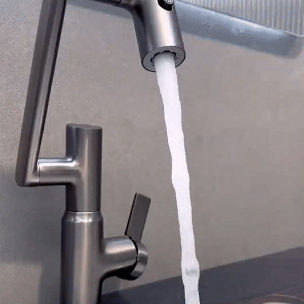 Flexibele Keukenkraan 360° Draaibaar met Temperatuurweergave Verstelbaar Chroom RVS Modern Design | Sansoti