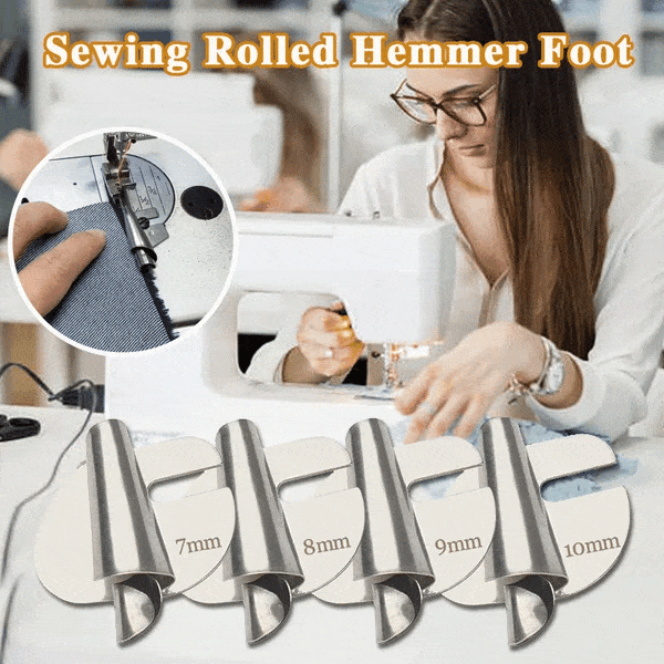 Rollsaumfuß Set 8-teilig Edelstahl 3-10mm Nähmaschinenzubehör | Restfield