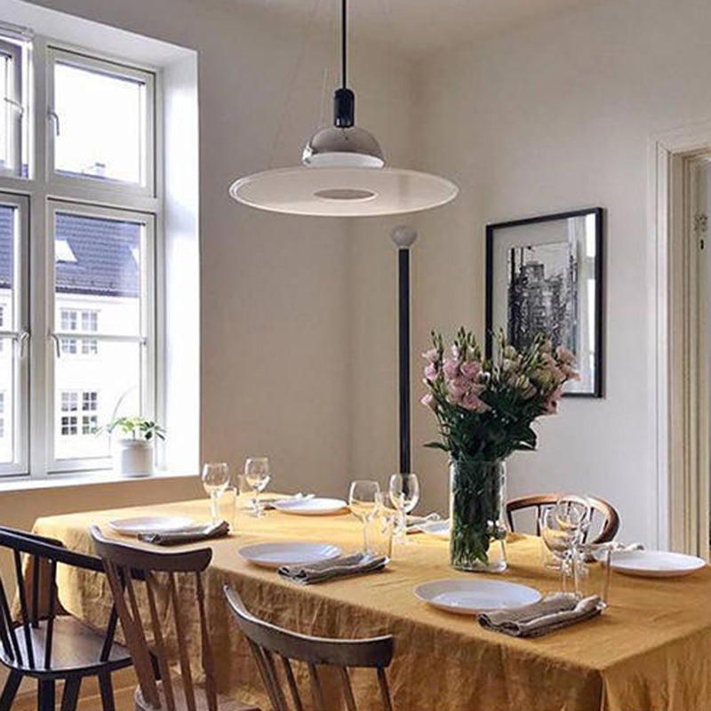 Minimalistische LED-Hängeleuchte aus Metall und Glas, E27, Esszimmer, Wohnzimmer, Schlafzimmer, skandinavische Pendelleuchte | Sansoti