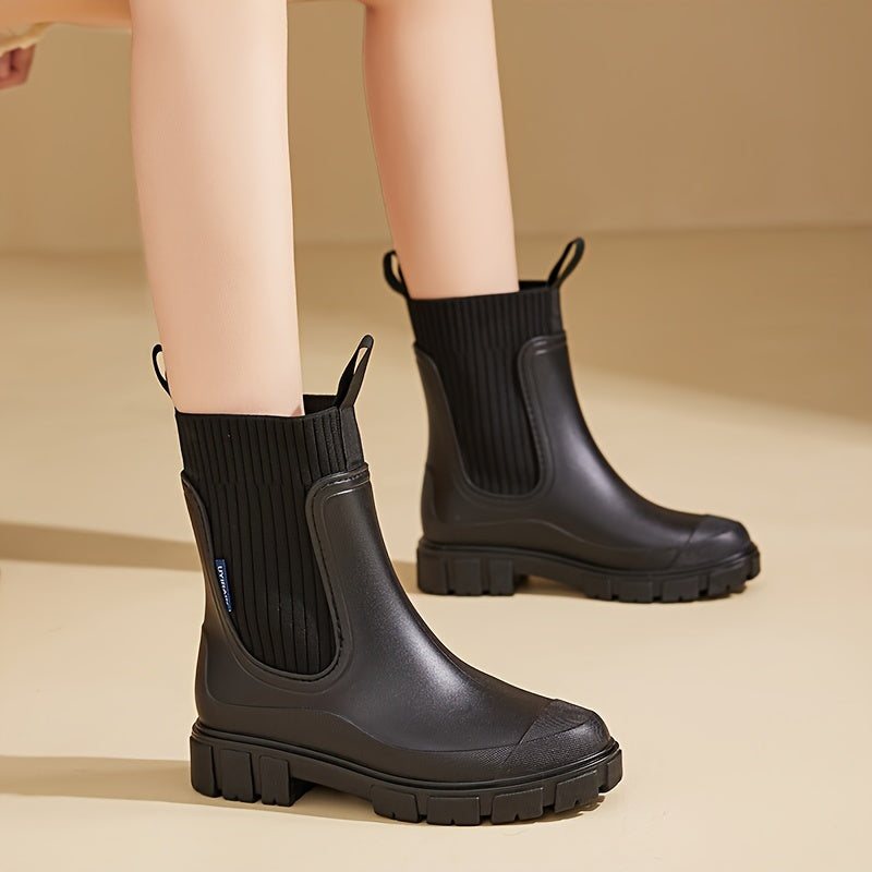 Waterdichte Regenlaarzen Dames Laag Model Antislip Zool Tuinwerk Stadswandeling Flexibele Pasvorm Comfortabel | Sansoti