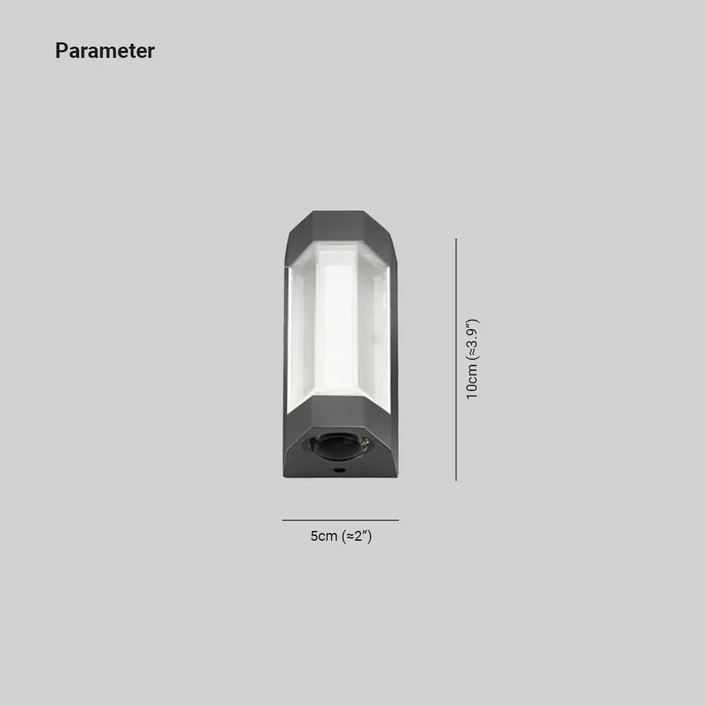 Outdoor Wall Lamp Up & Down LED White Black Waterproof IP65 Modern Design Facade Lamp Garden Lighting Outdoor Lamp | Sansoti