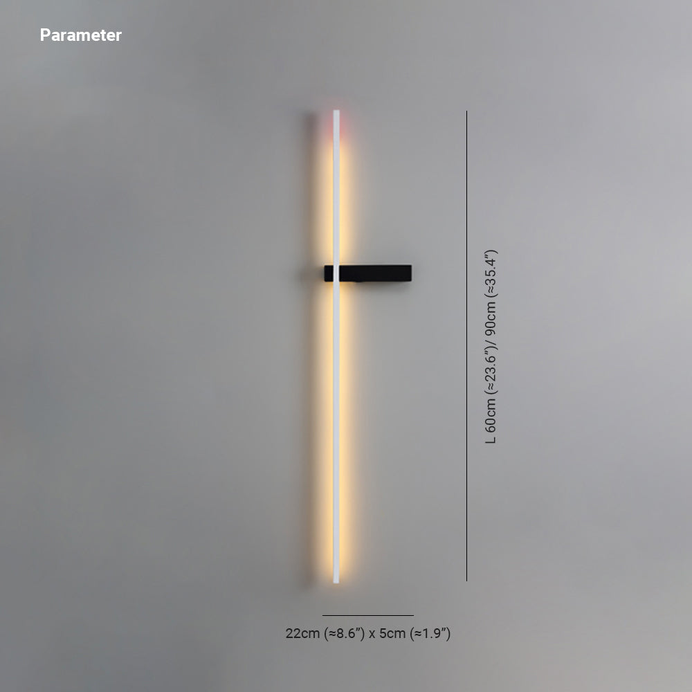 Linear Wall Lamp Multicolor Minimalist Metal Acrylic LED 60/90cm Dining Room Living Room Study | Sansoti