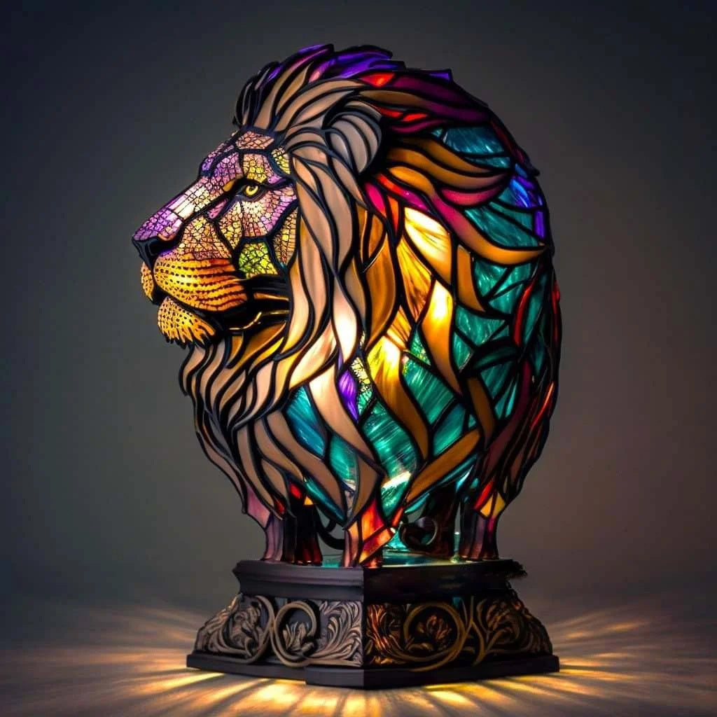 Decoratieve Dierenlamp 15 cm – Kunstlamp met LED-verlichting voor Kinderkamer, Woonkamer en Sfeerverlichting | Sansoti