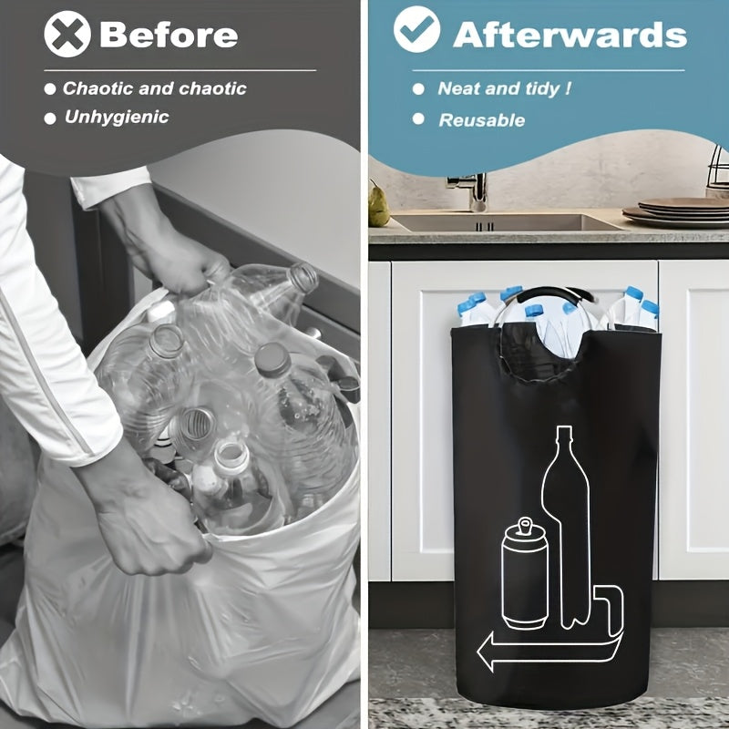 Inklapbare Opbergmand 115L Cilindervorm Wasgoed Recycling Speelgoed Huishouden Ruimtebesparend Organizer | Sansoti