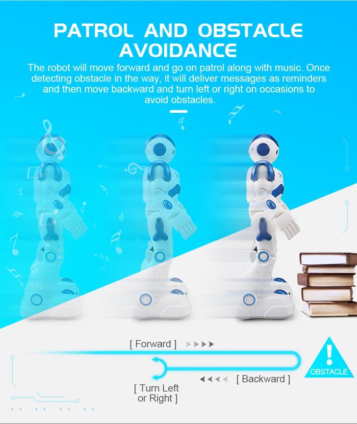 Interactive Learning Robot for Children with Gesture Control, Music, Dance Functions, Programmable, Educational | Sansoti