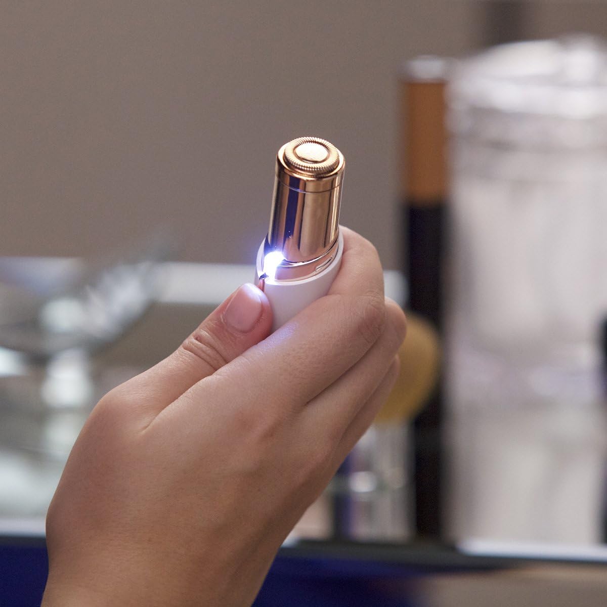 Gezichtstrimmer Elektrisch voor Fijne Haartjes Bovenlip Kin Wangen Compact Reisvriendelijk Precisie Oplaadbaar | Sansoti