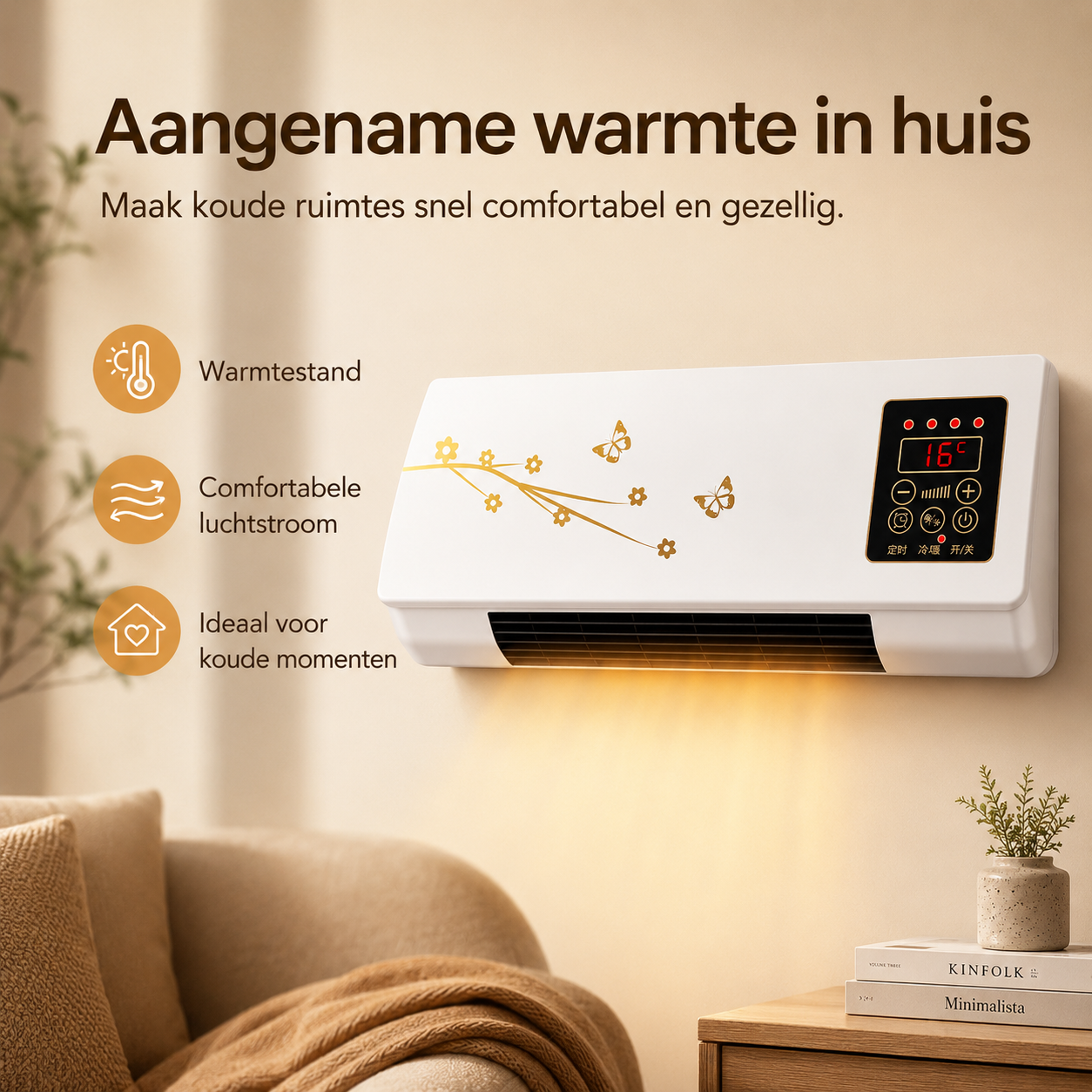 Draagbare 3-in-1 Luchtkoeler met Verdampingstechnologie – USB Ventilator Bevochtiger voor Bureau Nachtkastje | Sansoti