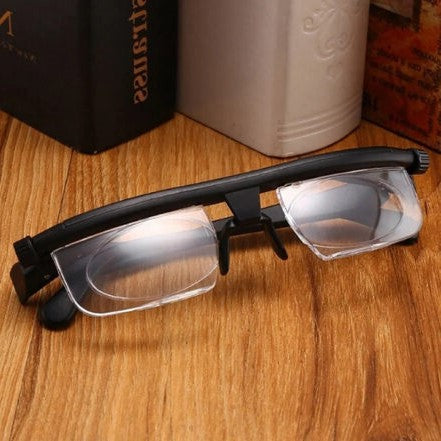 Lunettes de lecture réglables de près et de loin avec molette, mise au point autoréglable, sans ordonnance, verres en polycarbonate | Sansoti