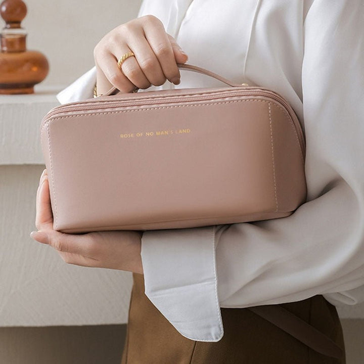 Cosmetica Organizer Tas met Vakken | Reis Make-up Toilettas voor Dagelijks Gebruik Onderweg en Thuis | Sansoti