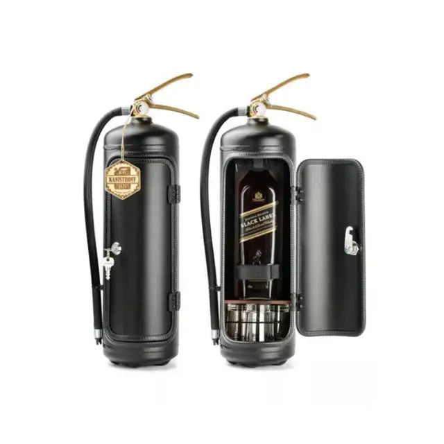 Bottle Dispenser Fire Extinguisher Design for Whisky Wine Champagne Red Black Home Bar Party Decoration Gift | Sansoti