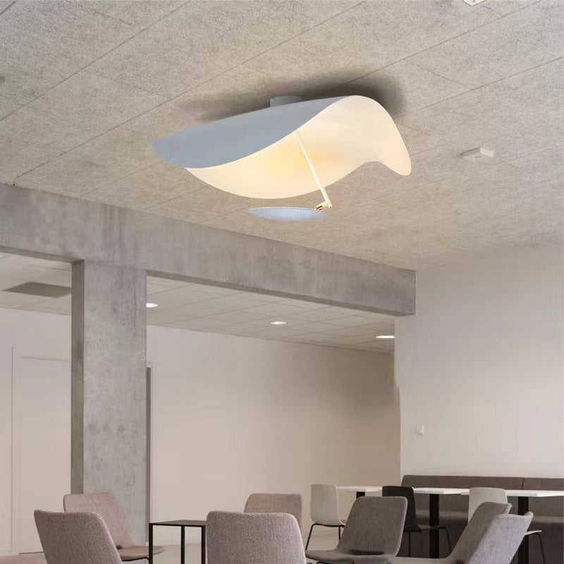 Metal pendant light with twisted rod, gold leaf, warm light for kitchen island, dining area, living room, 3 color options | Sansoti
