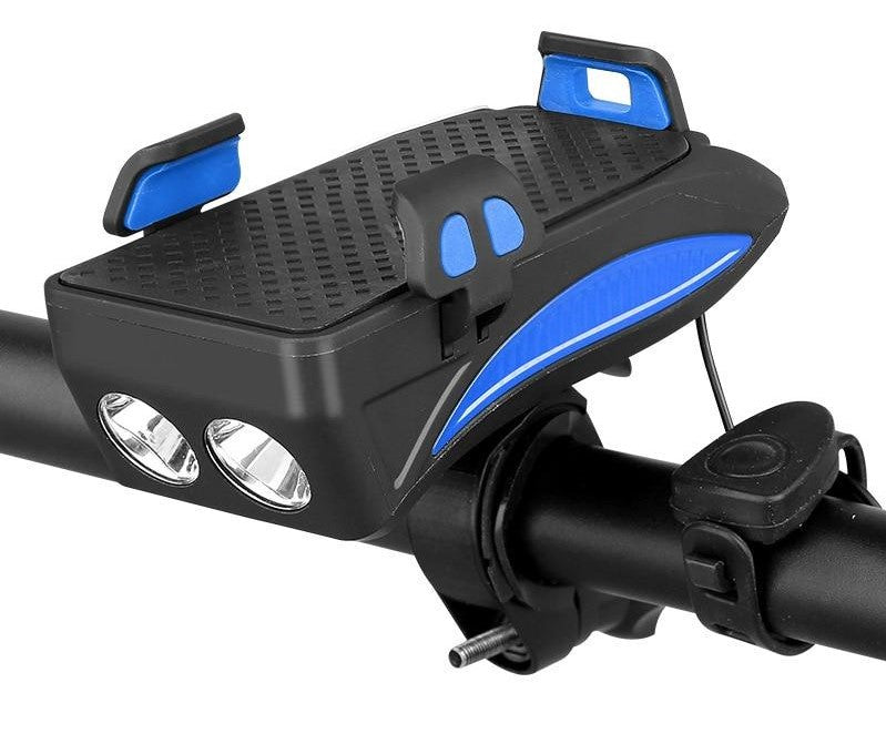 Fietslamp Telefoonhouder Powerbank 4000mAh 400 Lumen Met Claxon | Sansoti