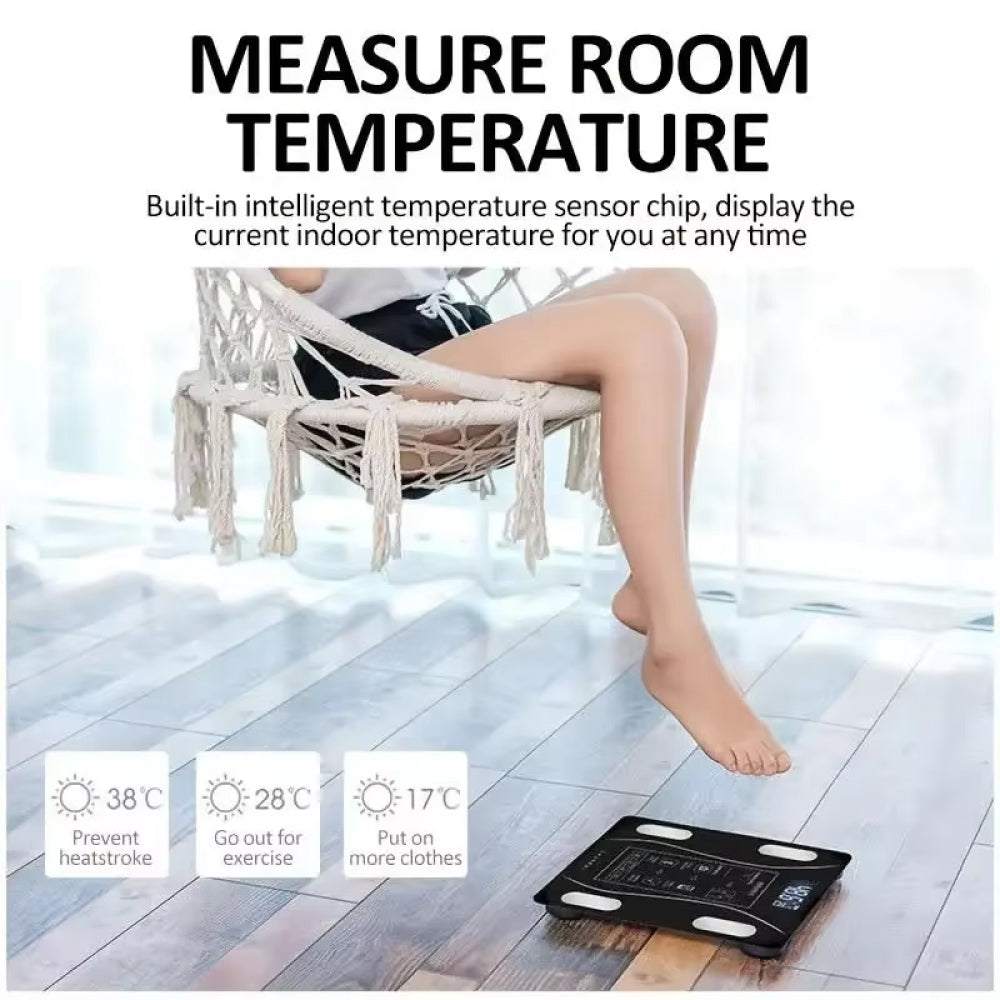 Smart Bathroom Scale with Body Analysis Bluetooth App 13 Measurements 10g Precision Digital | Sansoti